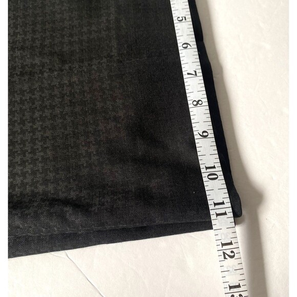 Zanella Houndstooth Libby Trousers Pants Womens 10 Dark Gray Wool Made in Italy - Picture 14 of 14